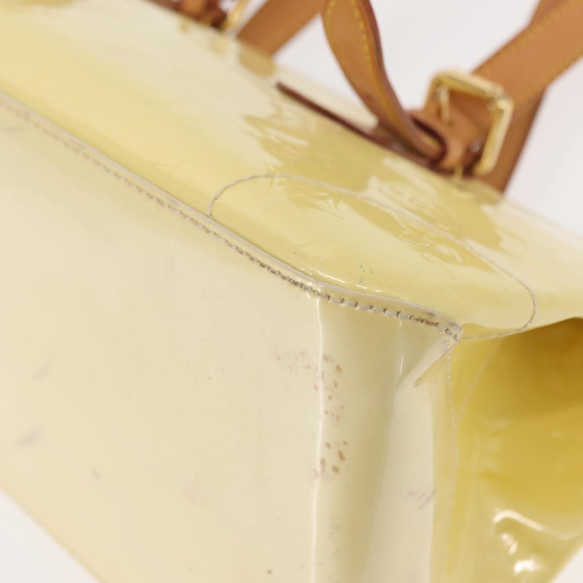 Louis Vuitton Rosewood Avenue Handbag Monogram Vernis, BEIGE, PATENT_LEATHER, Handbag