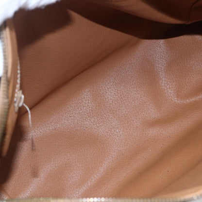 Celine Vintage Macadam Handbag Canvas and Leather, BROWN, CANVAS, Handbag