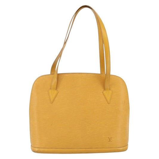 Louis Vuitton Lussac Handbag Epi Leather, Yellow, Leather, Shoulder Bag