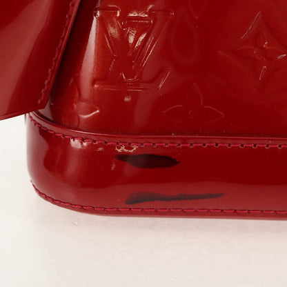 Louis Vuitton Alma Handbag Monogram Vernis, RED, PATENT_LEATHER, Handbag