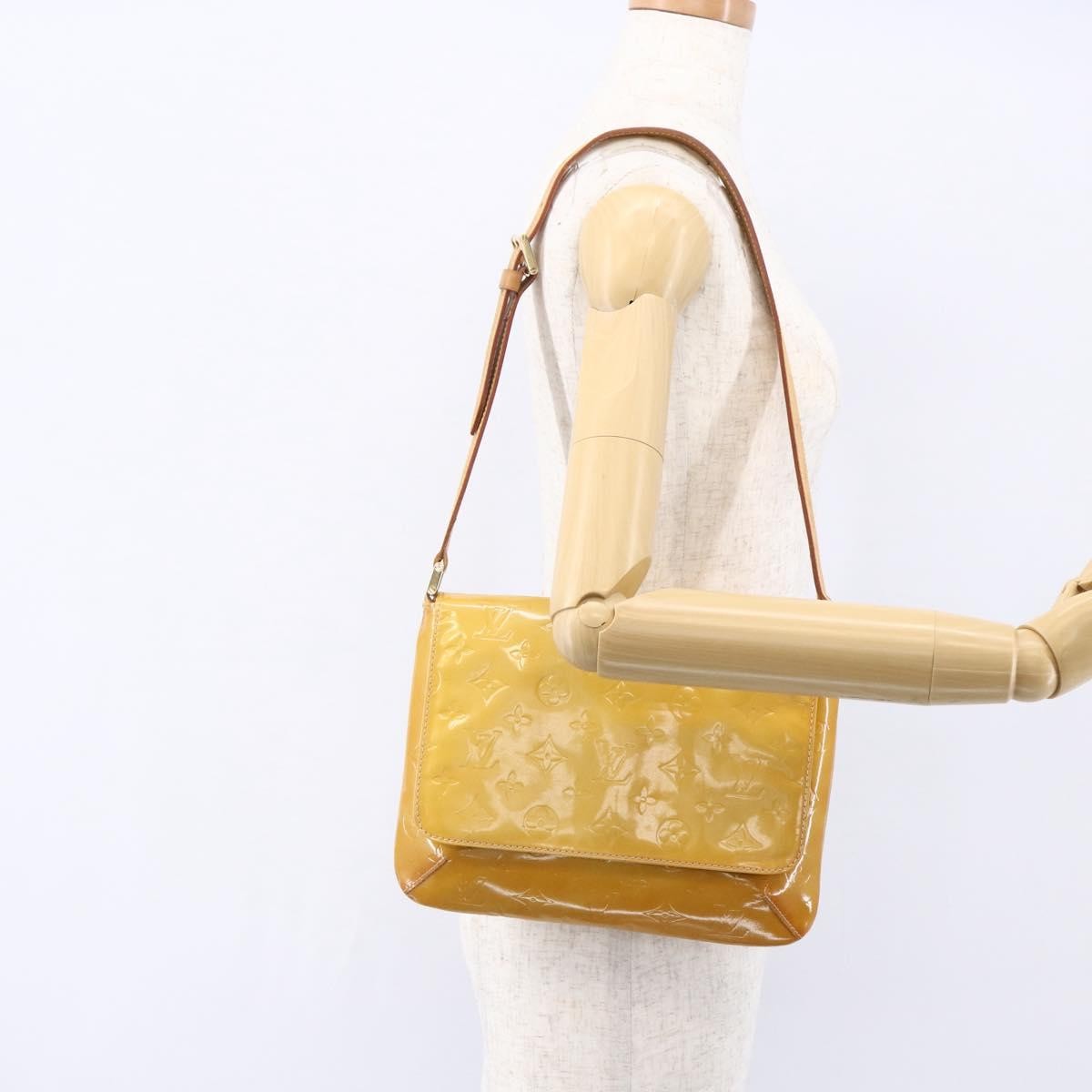 Louis Vuitton Thompson Street Handbag Monogram Vernis, BEIGE, PATENT_LEATHER, Shoulder bag