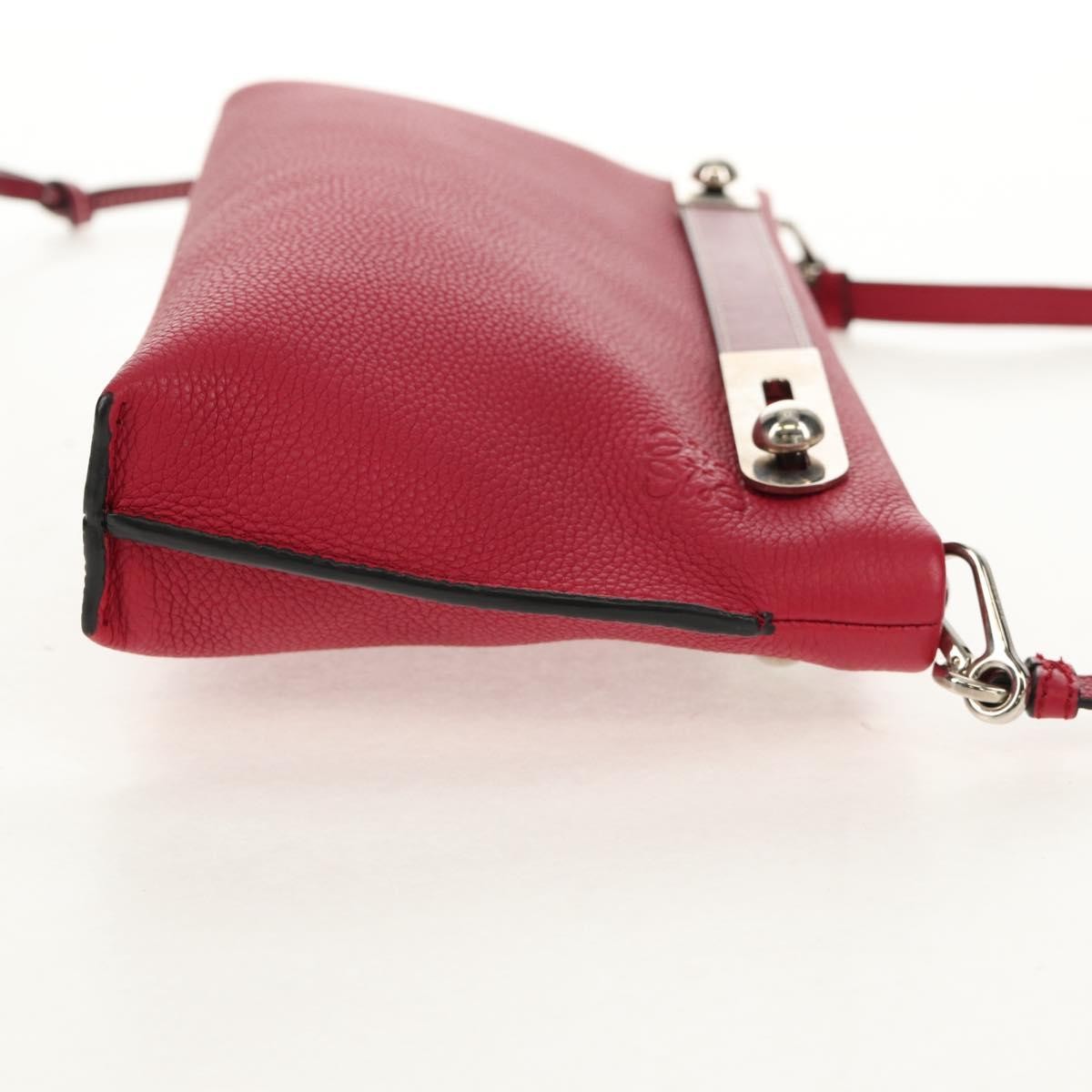 Loewe Missy Handbag Leather, RED, LEATHER, Shoulder bag
