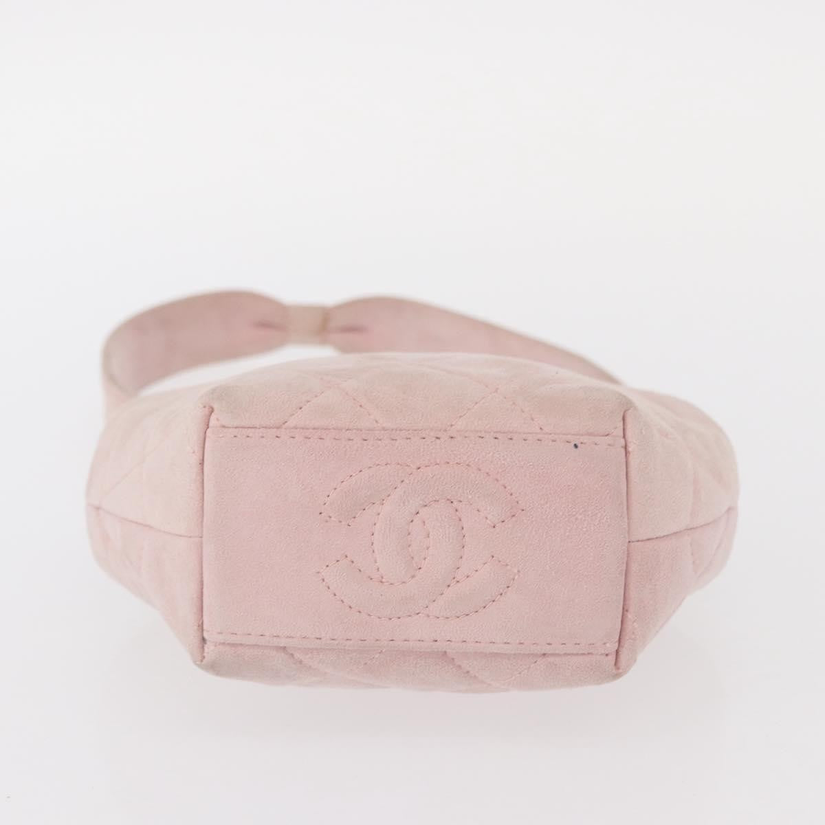 Chanel Vintage CC Hand bag Suede, PINK, SUEDE, Handbag