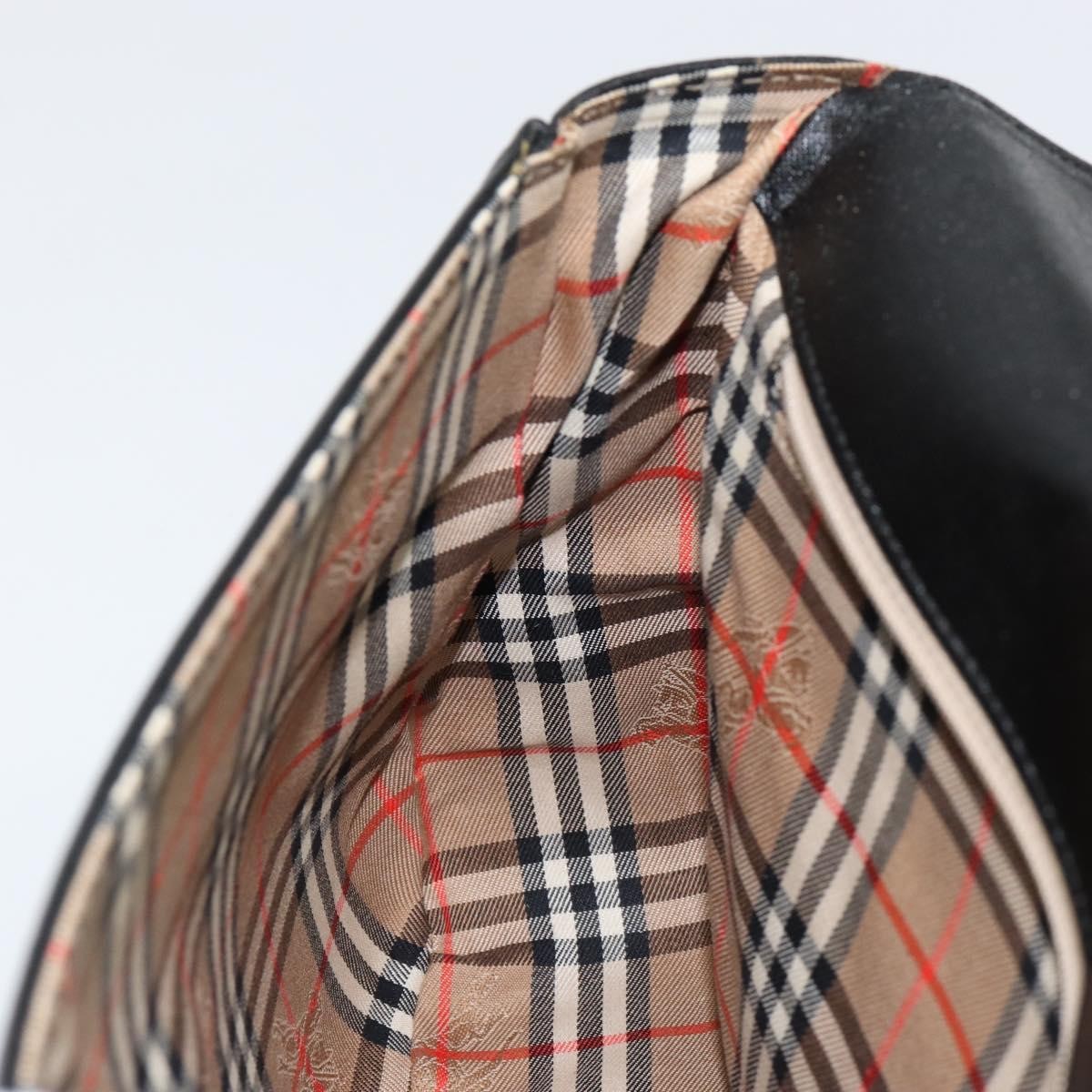 Burberry Flap Shoulder Bag Leather, BLACK, LEATHER, Shoulder bag