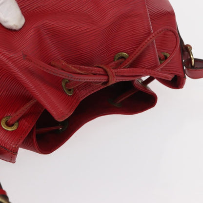 Louis Vuitton Petit Noe Handbag Epi Leather, RED, LEATHER, Shoulder bag