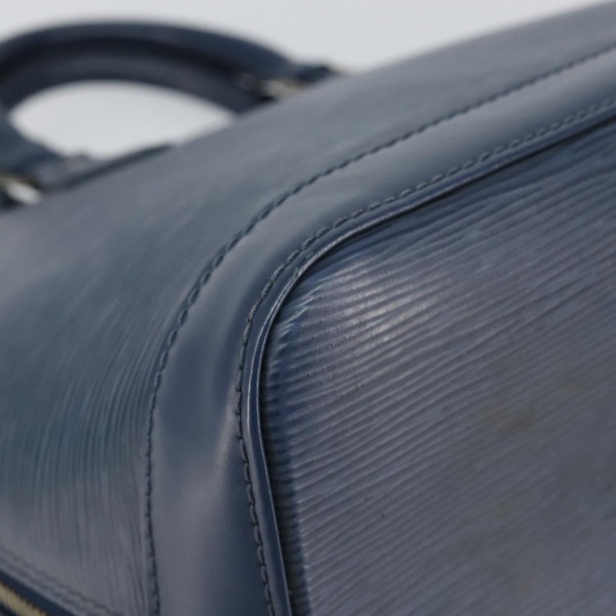 Louis Vuitton Alma Handbag Epi Leather, NAVY, LEATHER, Handbag