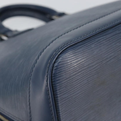 Louis Vuitton Alma Handbag Epi Leather, NAVY, LEATHER, Handbag
