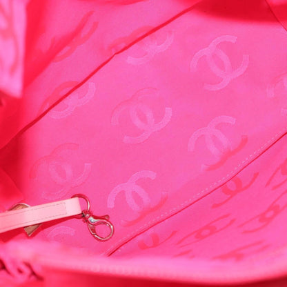 Chanel Cambon Tote Quilted Leather, WHITE, LEATHER, Tote bag