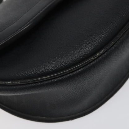 Christian Dior Vintage Honeycomb Flap Crossbody Bag Coated Canvas, BLACK, CANVAS, Crossbody bag