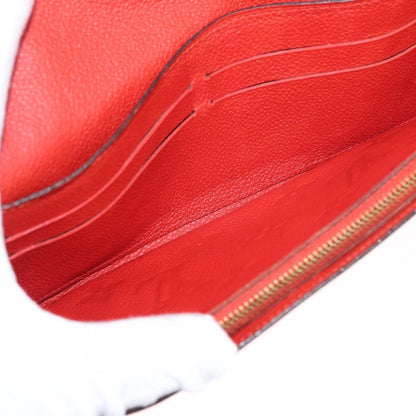 Louis Vuitton Sarah Wallet NM Monogram Empreinte Leather, ORANGE, LEATHER, Wallets