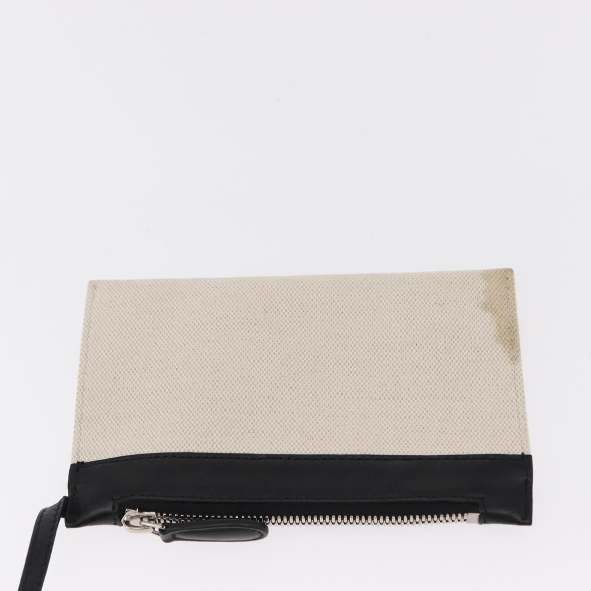 Balenciaga Navy Cabas Canvas with Leather, WHITE, CANVAS, Tote bag