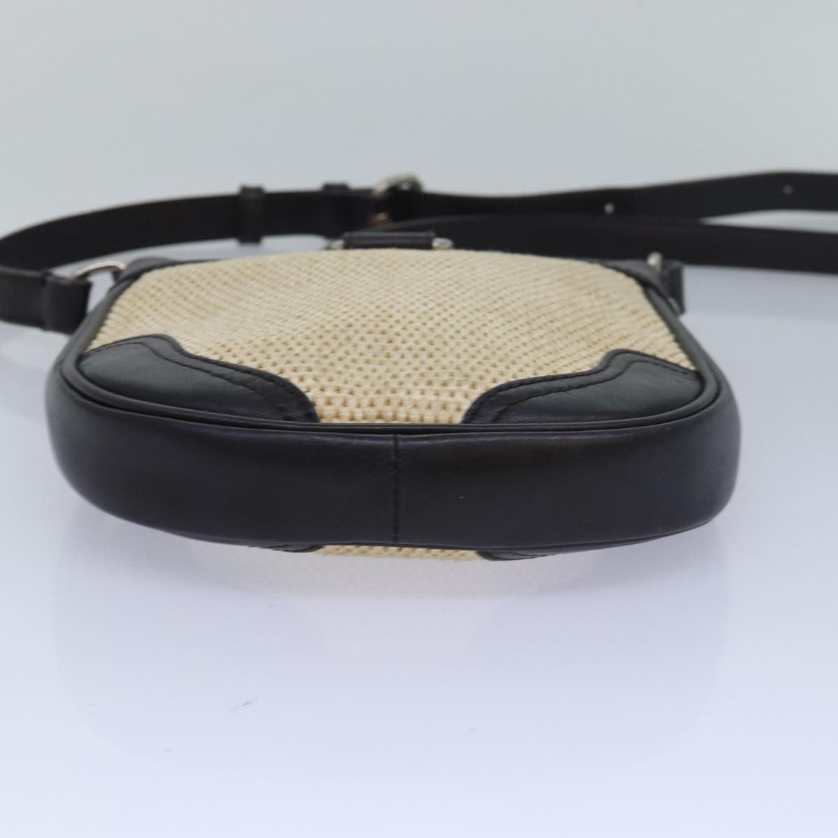 Burberry Vintage Shoulder Bag Leather, BEIGE, LEATHER, Shoulder bag