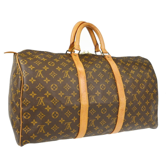 Louis Vuitton Keepall Bag Monogram Canvas, Brown, Canvas, Travel Bag