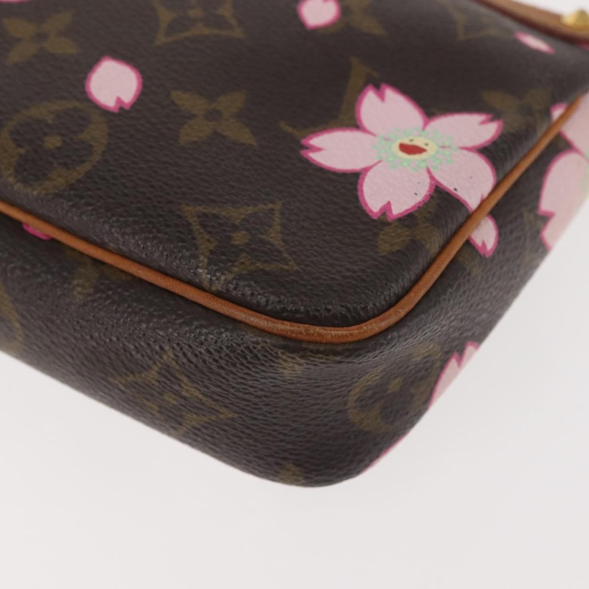 Louis Vuitton Pochette Accessoires Limited Edition Cherry Blossom Monogram, MULTICOLOUR, CANVAS, Clutche & pouche