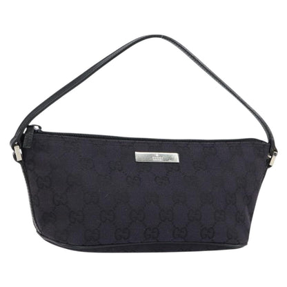 Gucci Vintage Boat Pochette GG Canvas, BLACK, CANVAS, Clutche & pouche