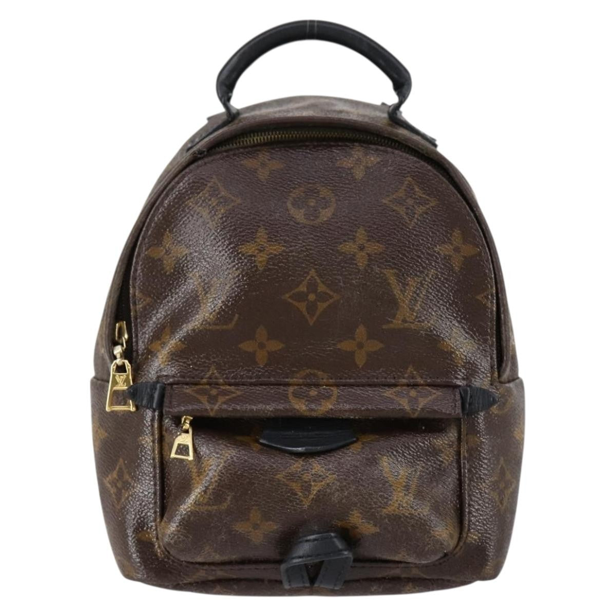 Louis Vuitton Palm Springs Backpack Monogram Canvas, BROWN, CANVAS, Backpack