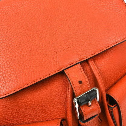 Gucci Bamboo Tassel Backpack Leather, ORANGE, LEATHER, Backpack