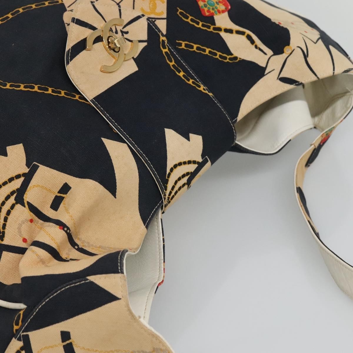 Chanel Mademoiselle Tote Canvas, NAVY, CANVAS, Tote bag