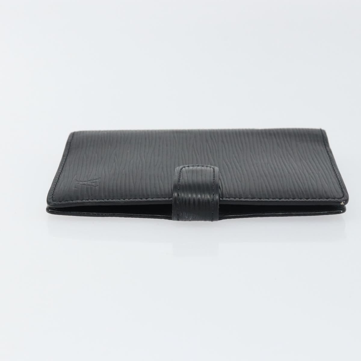 Louis Vuitton Agenda Cover Epi Leather, BLACK, LEATHER, Wallets
