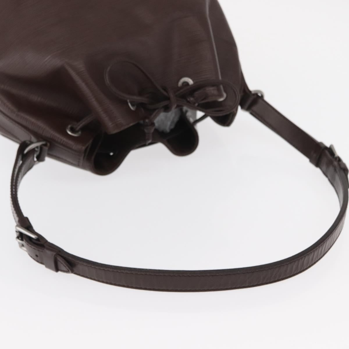 Louis Vuitton Petit Noe Handbag Epi Leather, BROWN, LEATHER, Shoulder bag