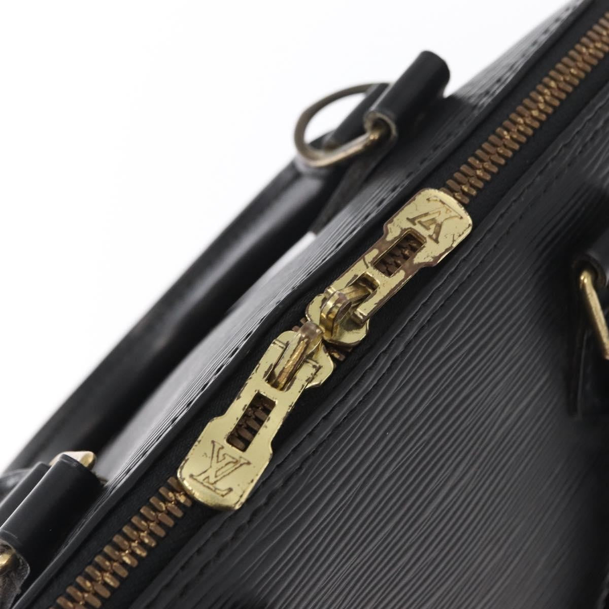 Louis Vuitton Alma Handbag Epi Leather, BLACK, LEATHER, Handbag