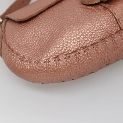 Fendi Vintage Selleria Flap Bag Leather, PINK, LEATHER, Shoulder bag