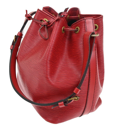 Louis Vuitton Petit Noe Handbag Epi Leather, RED, LEATHER, Shoulder bag