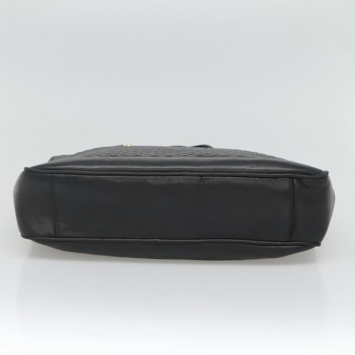 Bally Vintage Handbag Quilted Leather, Black, Leather, Handbag
