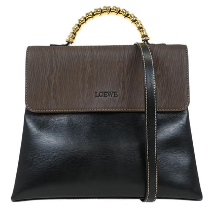 Loewe Vintage Velazquez Top Handle Bag Leather, BLACK, LEATHER, Handbag