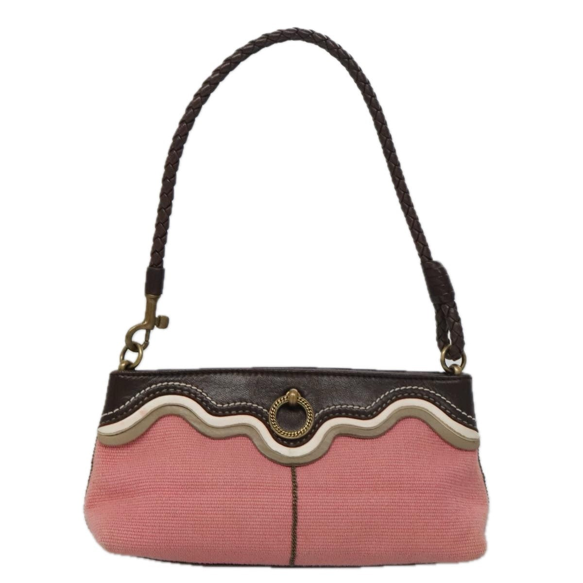 Bottega Veneta Vintage Shoulder Bag Canvas, PINK, CANVAS, Shoulder bag