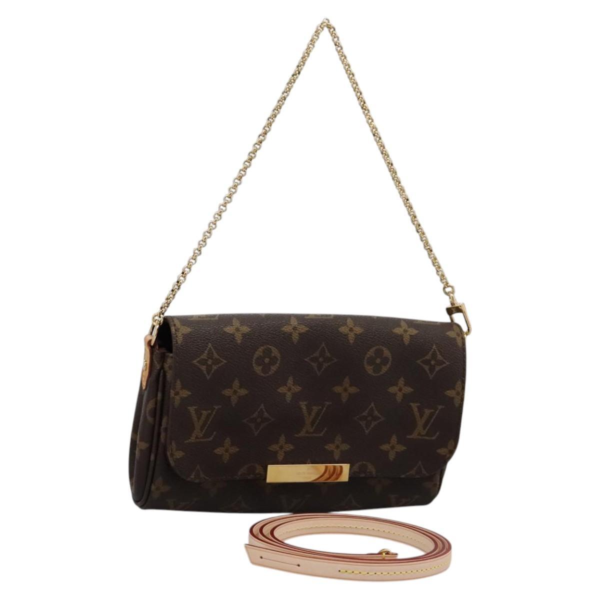 Louis Vuitton Favorite Handbag Monogram Canvas, BROWN, CANVAS, Shoulder bag