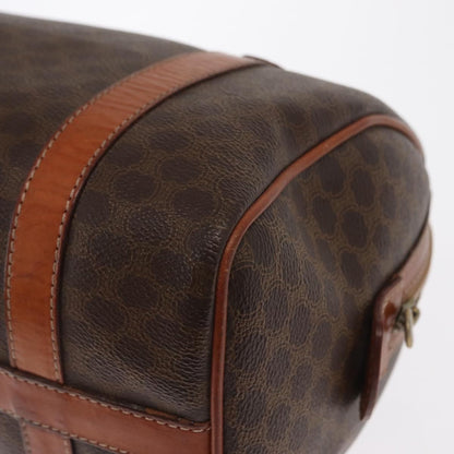 Celine Macadam Handbag Macadam with leather, BROWN, CANVAS, Handbag