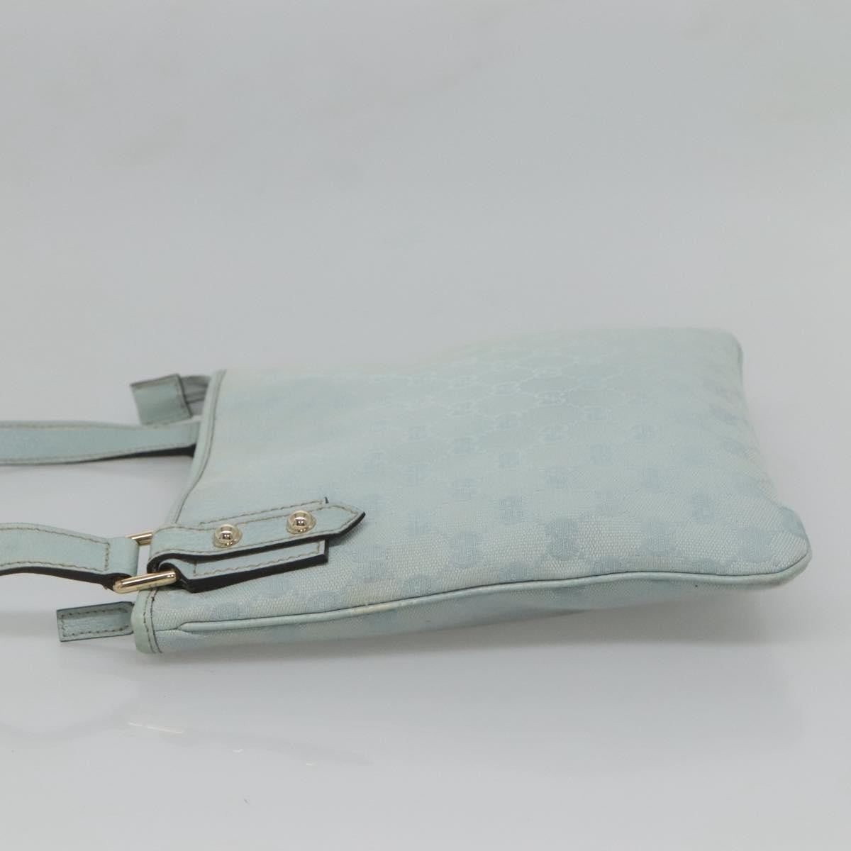 Gucci Vintage Flat Messenger Bag GG Canvas, BLUE, CANVAS, Shoulder bag