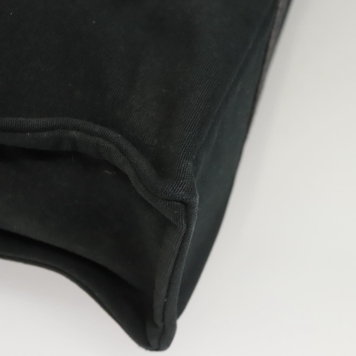 Hermes Fourre Tout Tote Canvas, BLACK, CANVAS, Tote bag