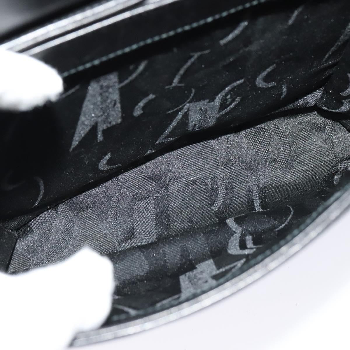 Salvatore Ferragamo Vintage Handbag Leather, BLACK, LEATHER, Handbag