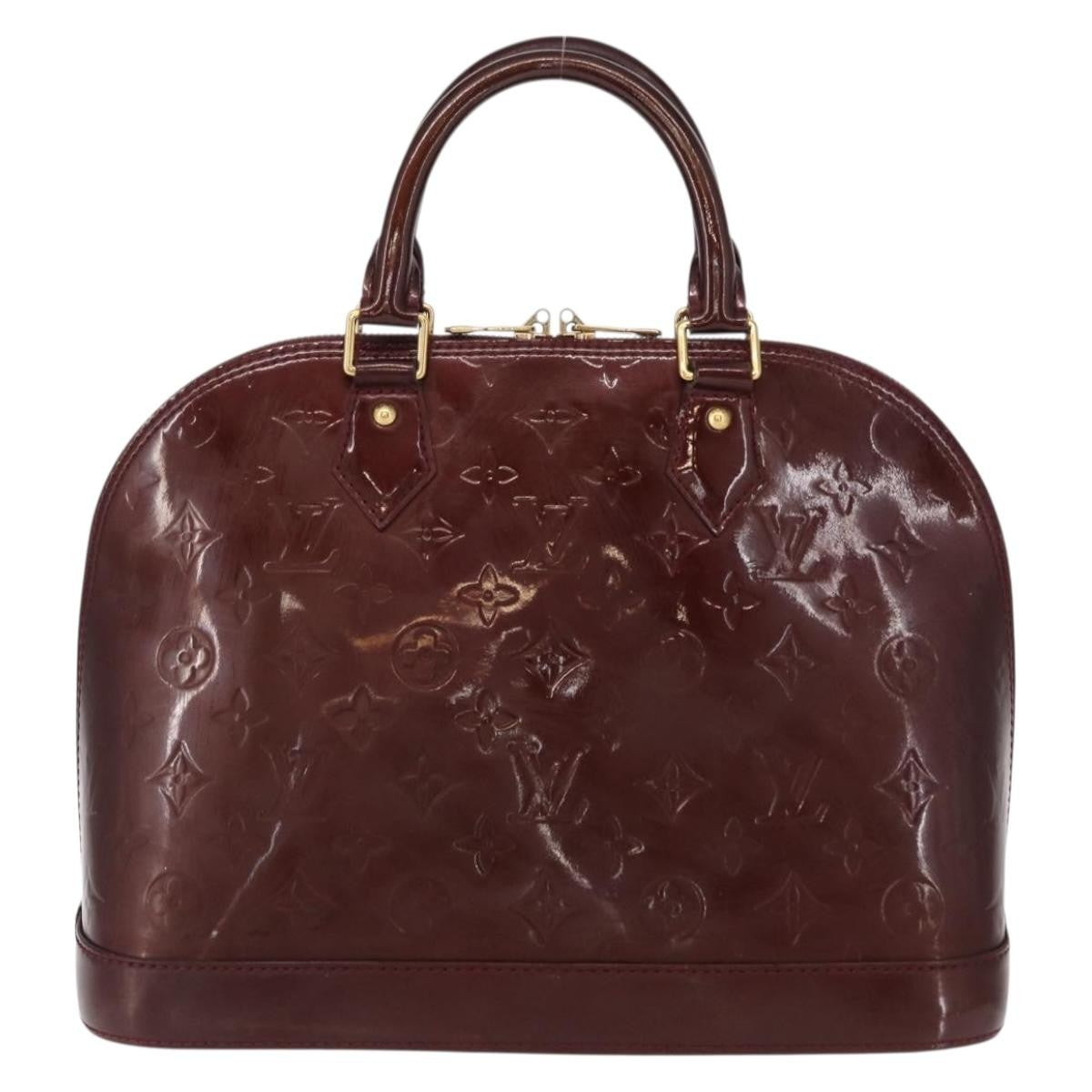 Louis Vuitton Alma Handbag Patent Leather, Red, Patent Leather, Handbag