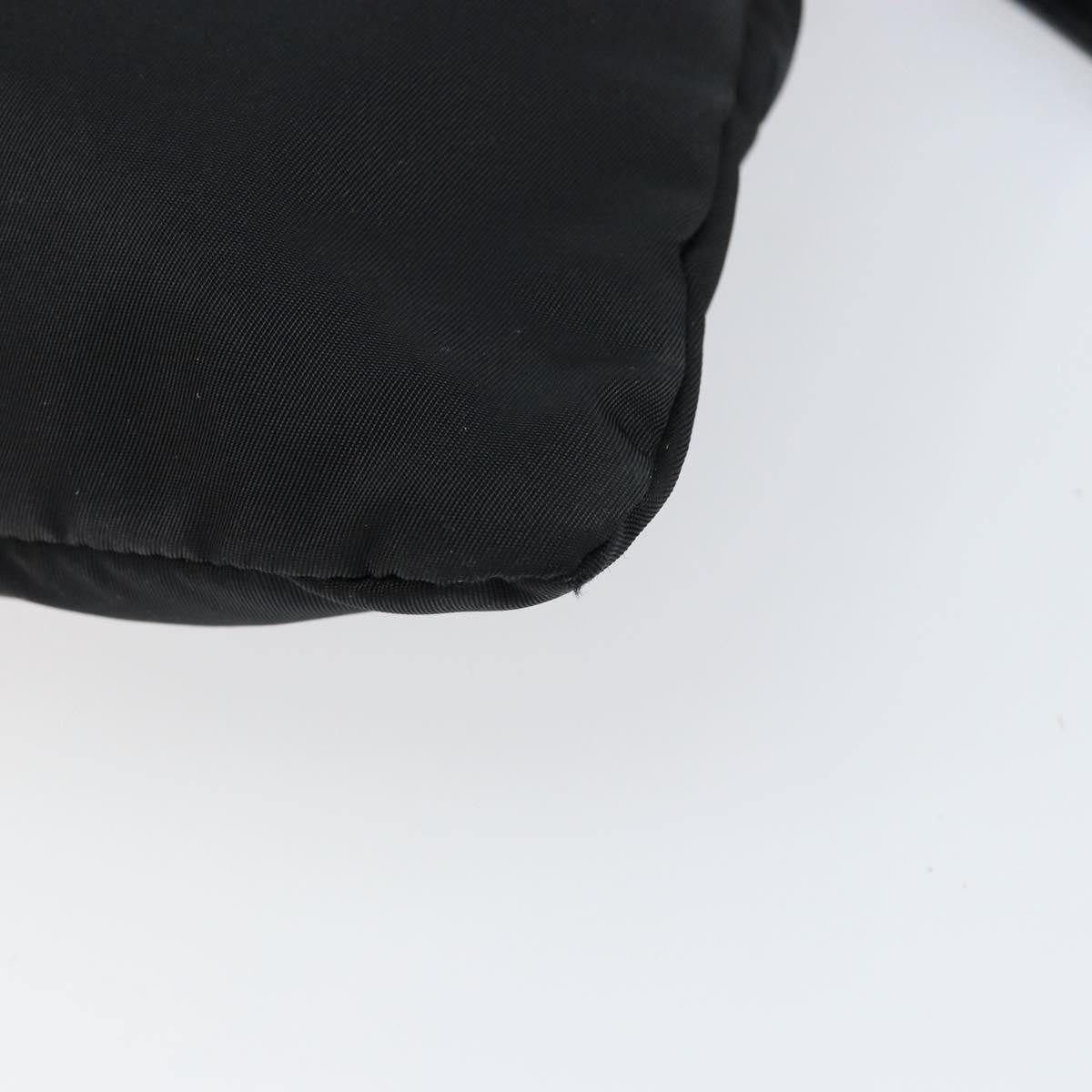 Prada Zip Messenger Bag Horizontal Quilt Tessuto, BLACK, NYLON, Shoulder bag