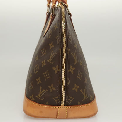 Louis Vuitton Alma Handbag Monogram Canvas, BROWN, CANVAS, Handbag