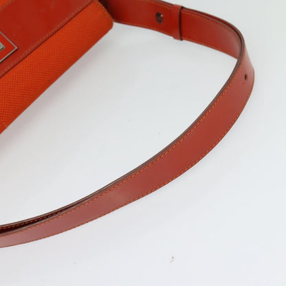 Celine Shoulder Bag Canvas, ORANGE, CANVAS, Shoulder bag