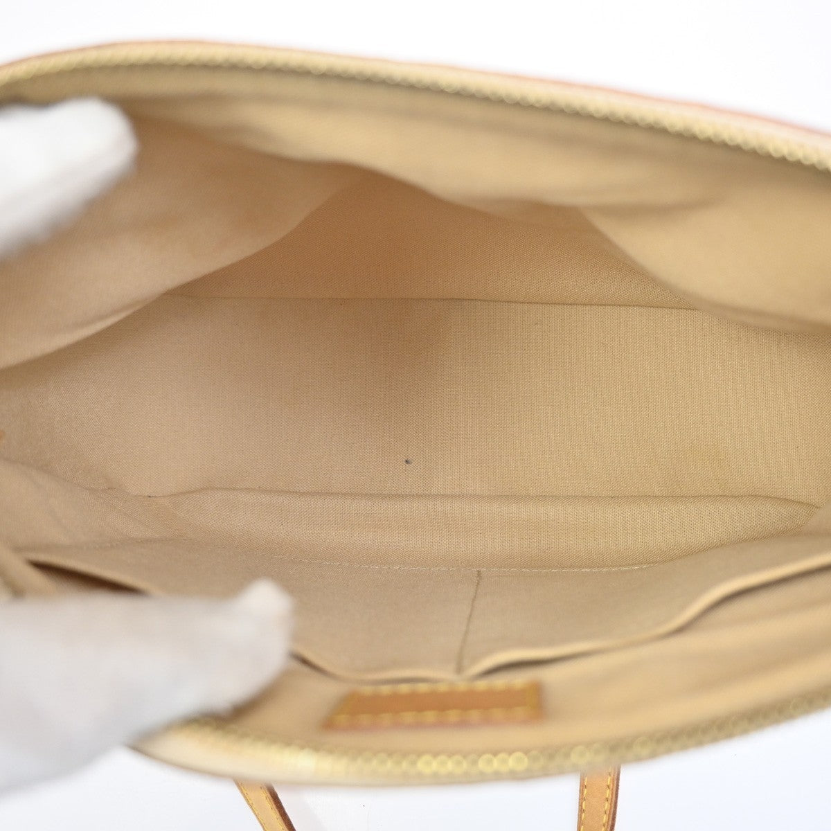 Louis Vuitton Siracusa Handbag Damier, WHITE, CANVAS, Shoulder bag