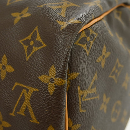 Louis Vuitton Speedy Handbag Monogram Canvas, Brown, Canvas, Handbag