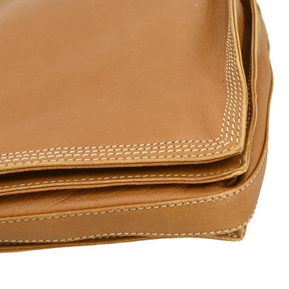 Loewe Anagram Shoulder Bag Leather, BROWN, LEATHER, Shoulder bag