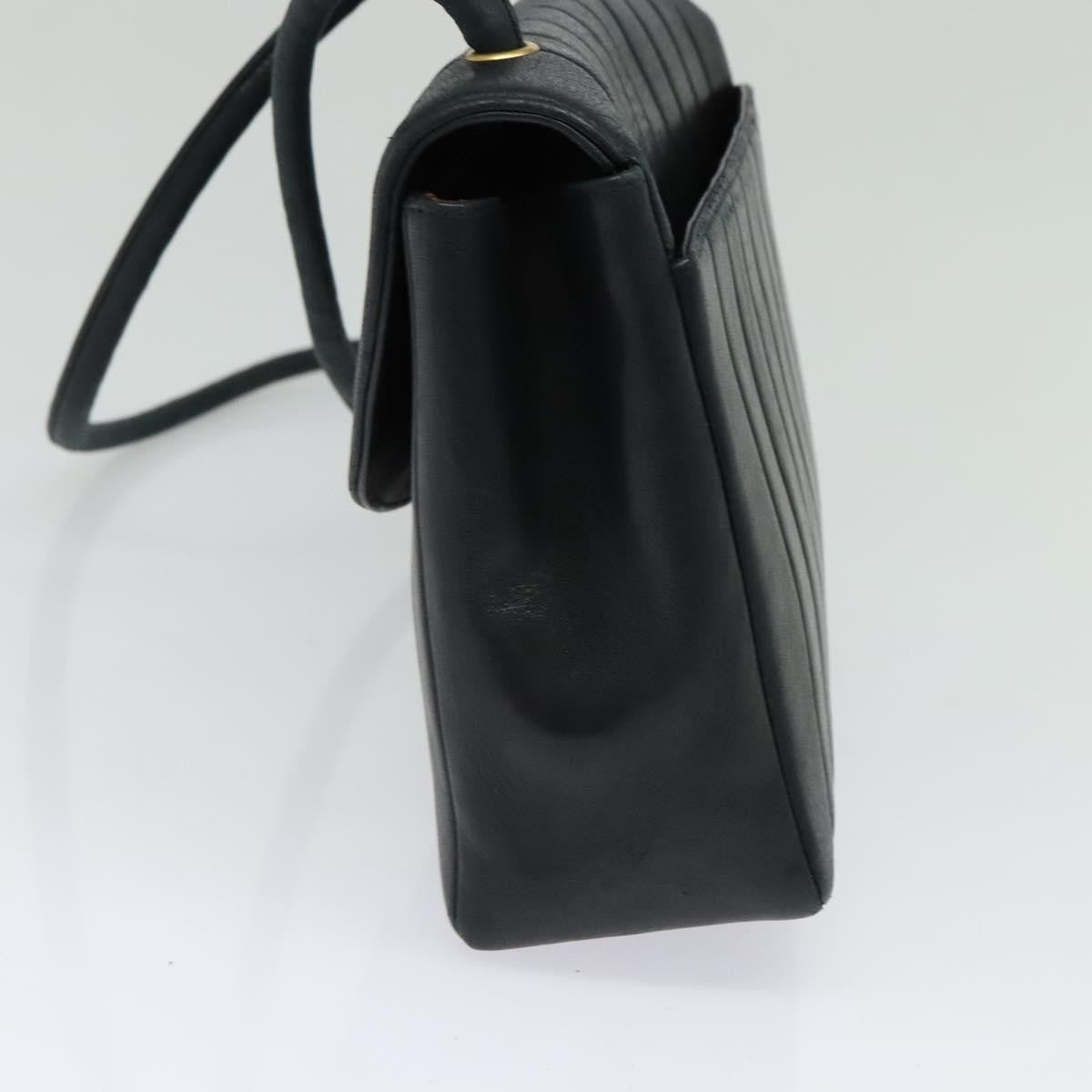 Chanel Vintage Vertical CC Flap Bag Leather, BLACK, LEATHER, Shoulder bag