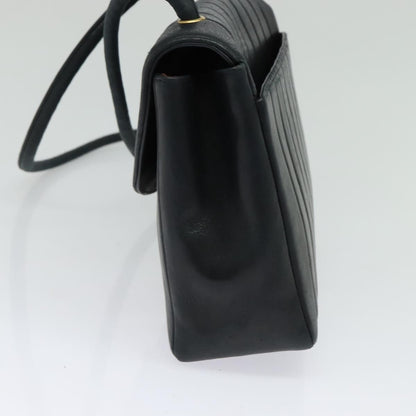 Chanel Vintage Vertical CC Flap Bag Leather, BLACK, LEATHER, Shoulder bag