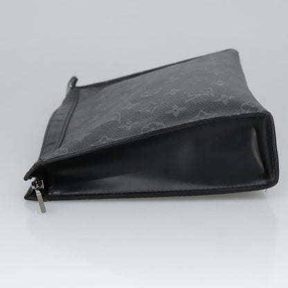 Louis Vuitton Pochette Voyage Monogram Eclipse Canvas, BLACK, CANVAS, Clutche & pouche