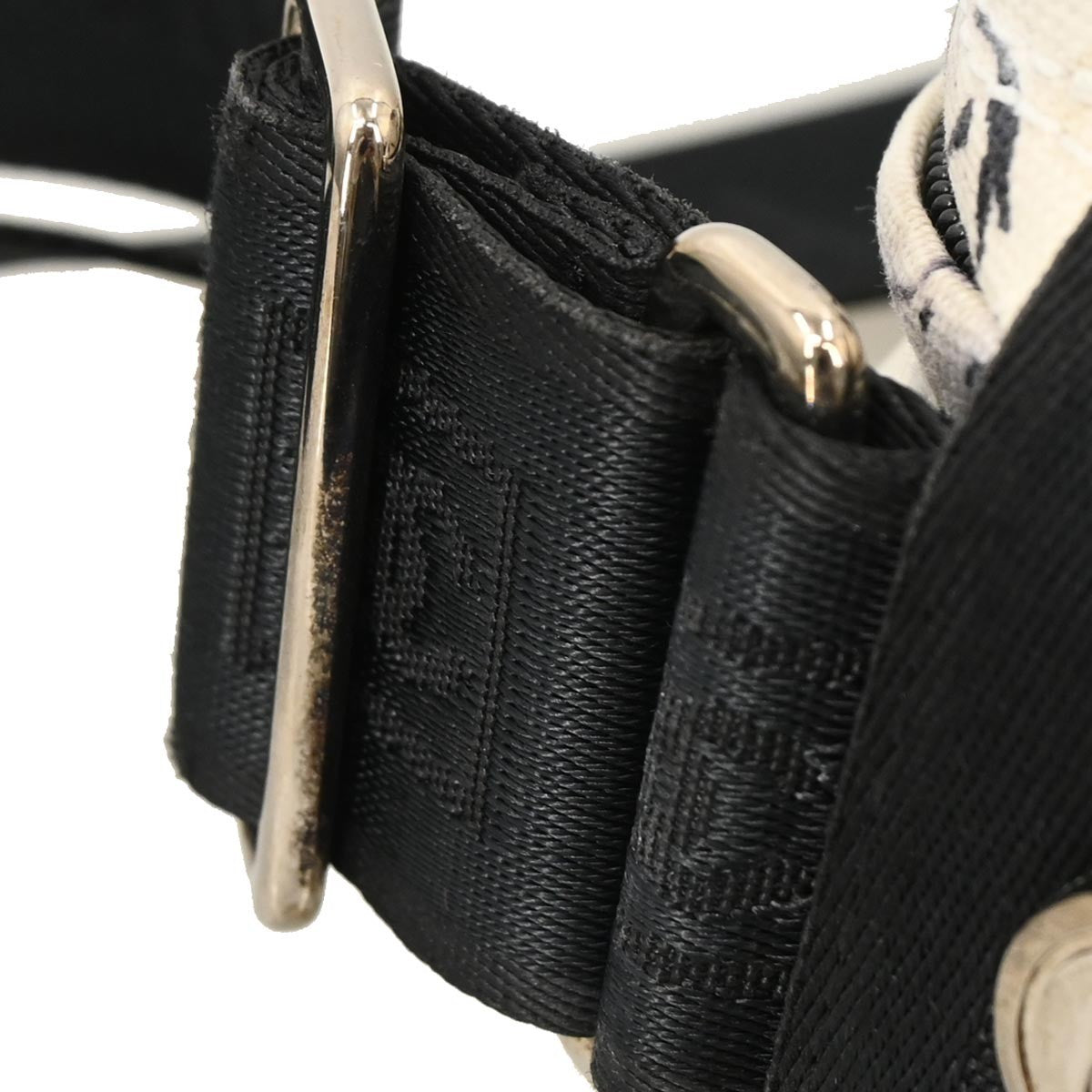 Chanel Airlines Shoulder Bag Canvas, WHITE, CANVAS, Shoulder bag