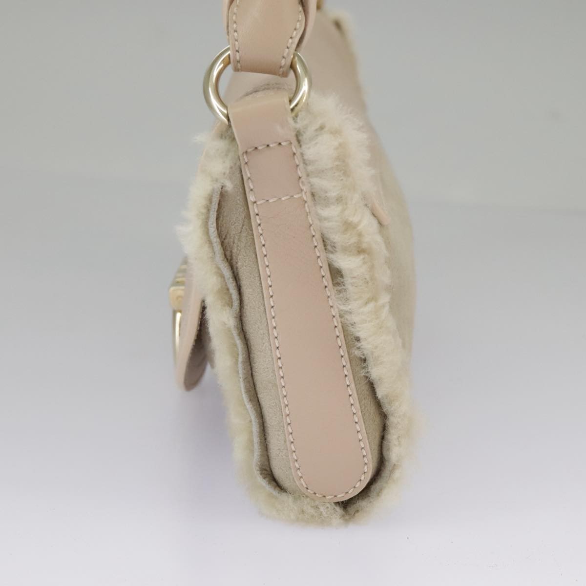 Salvatore Ferragamo Gancini Shoulder Bag Leather, PINK, LEATHER, Shoulder bag