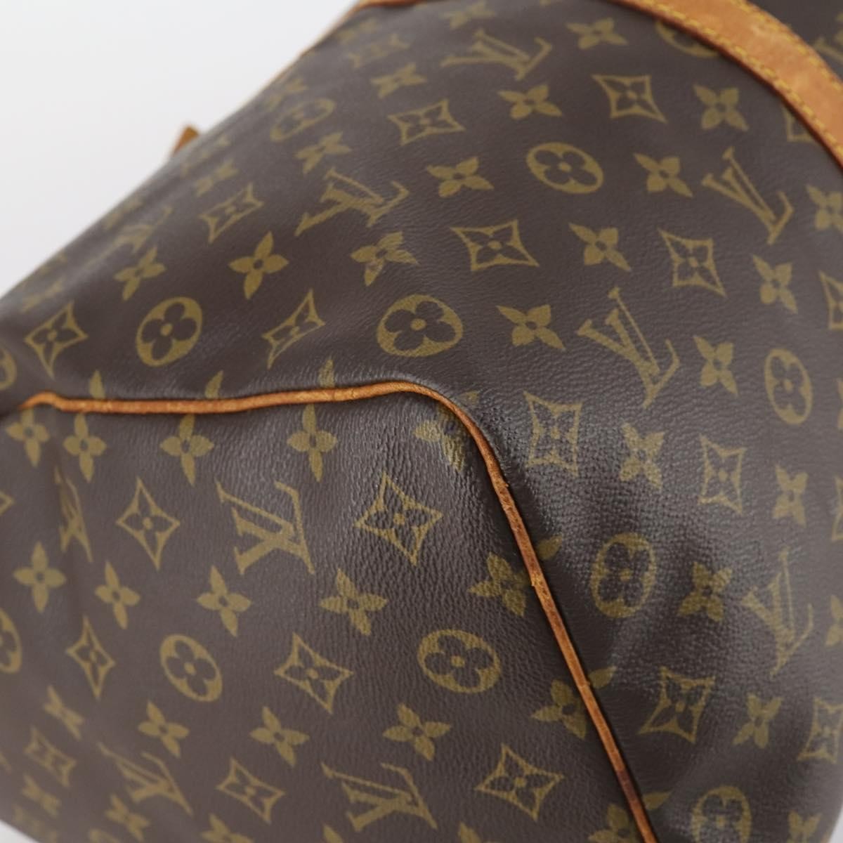 Louis Vuitton Keepall Bag Monogram Canvas, BROWN, CANVAS, Travel bag