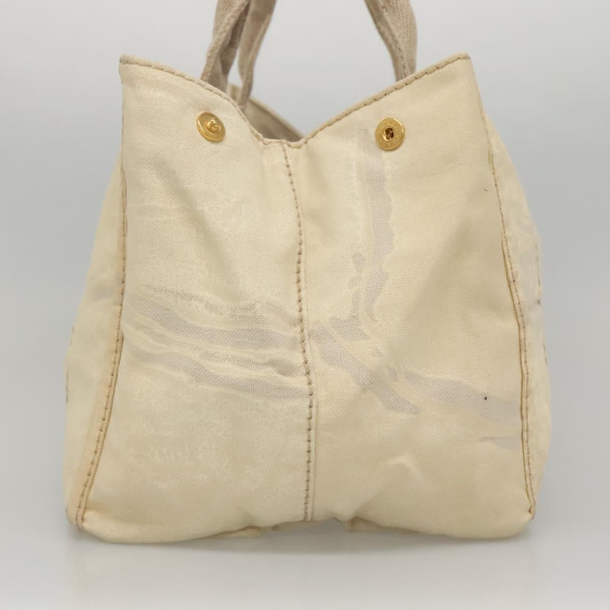 Prada Canapa Convertible Tote Canvas, WHITE, CANVAS, Tote bag