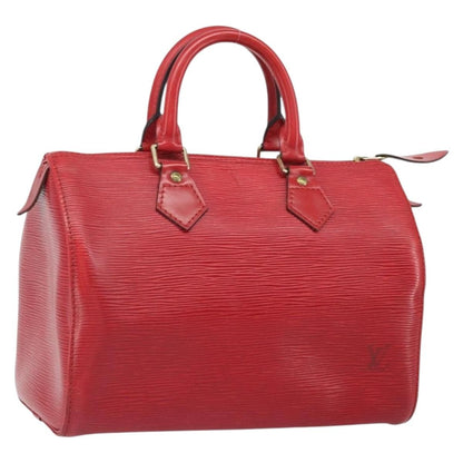 Louis Vuitton Speedy Handbag Epi Leather, RED, LEATHER, Handbag